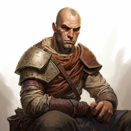 Battle-Scarred Male Human Fighter Battle-Scarred Male Human Fighter