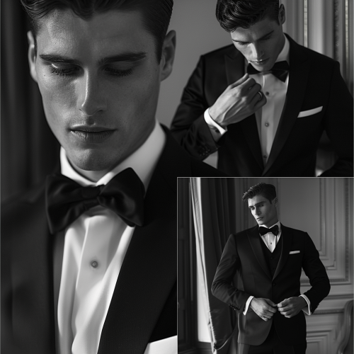 Stylish male model in tailored suit