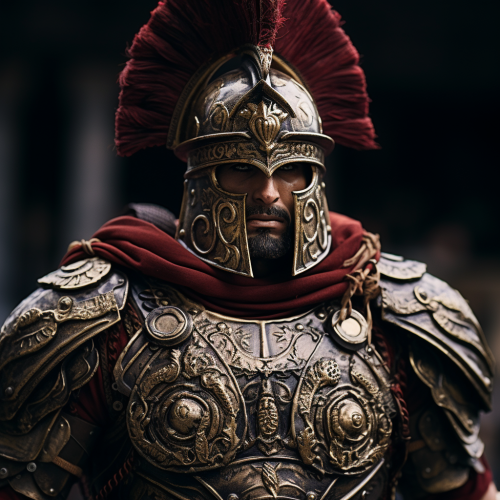 Male Roman Gladiator in Thrace Armor