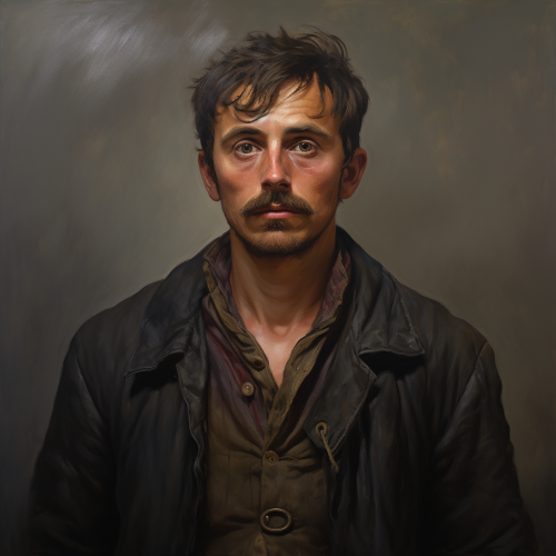 Front view male portrait photo