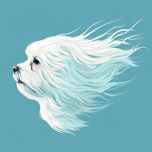 Shaggy Maltese Dog Scuba Diving