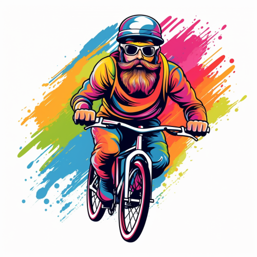Man Riding Bicycle Logo Design Man Riding Bicycle Logo Design