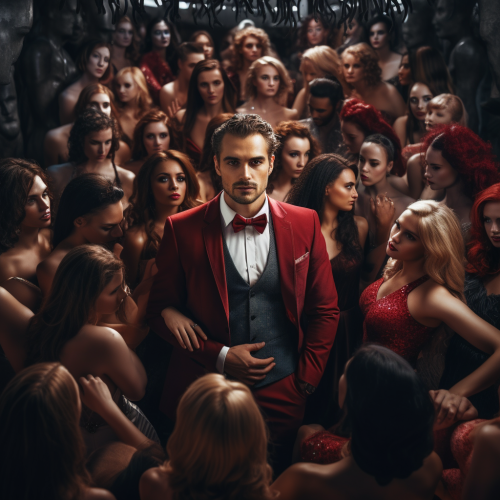 Man Surrounded by Beautiful Women  ? Man Surrounded by Beautiful Women  ?