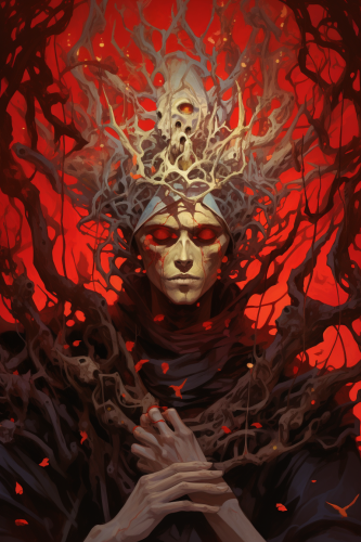 Man with Crown Controlling the Dead