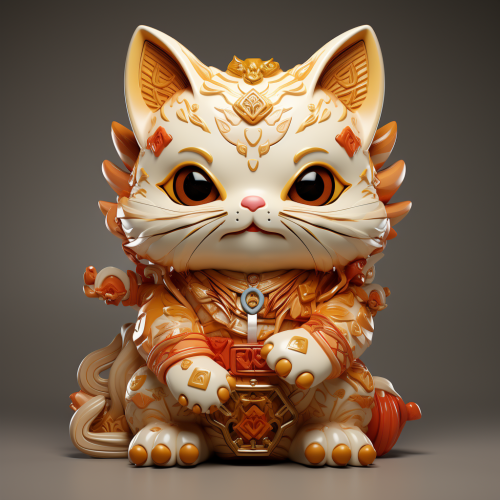 Maneki-neko Lottery Mascot Fall Guys Style