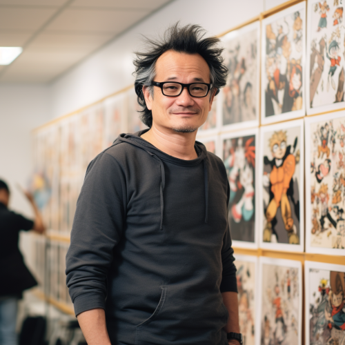 Anime-style artwork by Mangaka Akira Toriyama