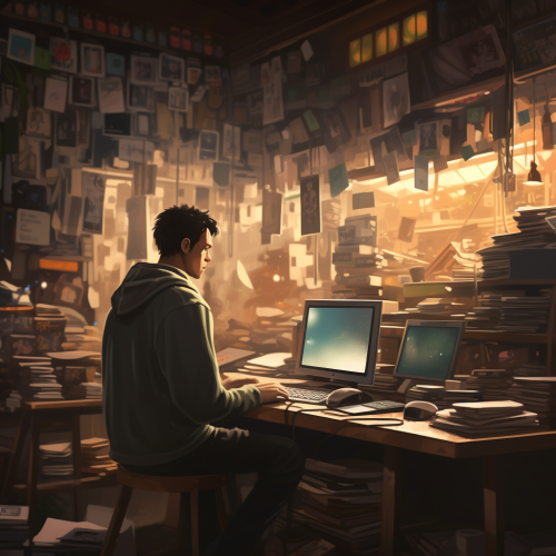 Computer disks for sale on a market tray