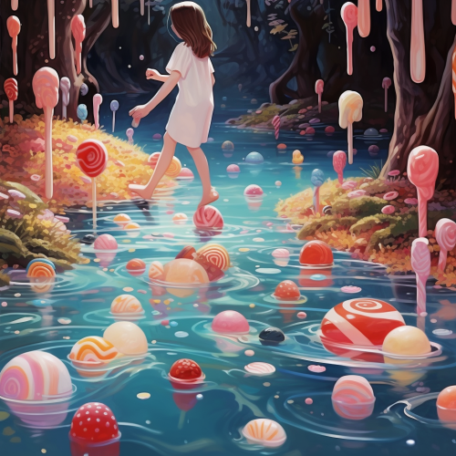 Tentative person dipping toe into marshmallow pool