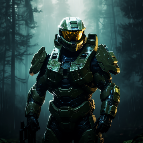 Master Chief as Halo Knight