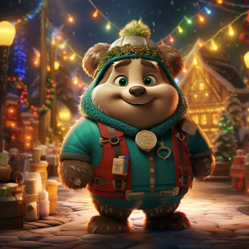 Mayor Humdinger Elf in Blue Brown Costume