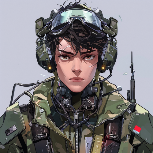 Mech Pilot Military Uniform Anime