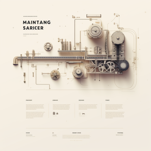 Minimalist mechanical services drawing