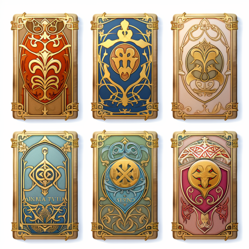 Illustration of medieval book covers