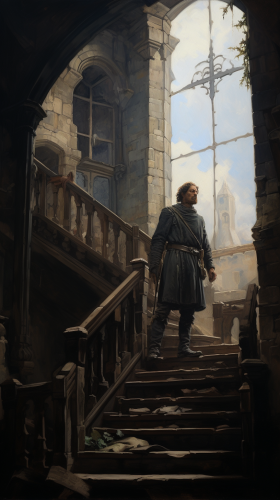 Medieval Harry Potter Portrait Stair