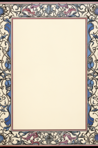Medieval page border design