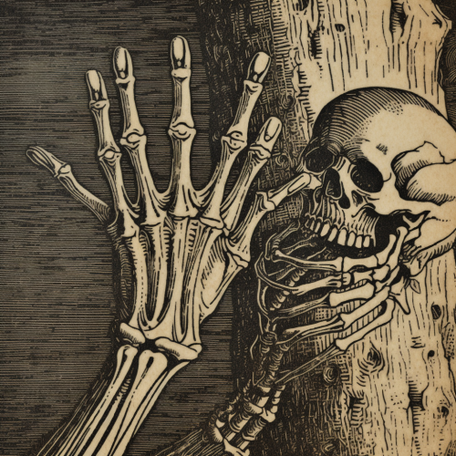 Skeleton Hand Reaching Out
