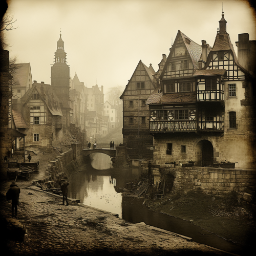 Authentic Medieval Cityscape of Drësden