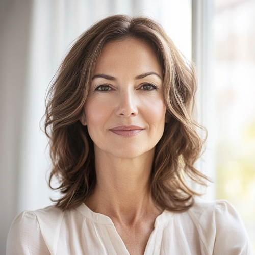 Middle-aged woman decor blog author