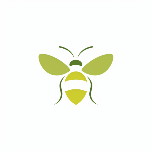 Simple Green Bee Icon
