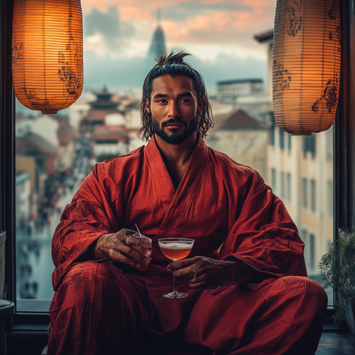 Samurai Red Kimono Cocktail Samurai Red Kimono Cocktail