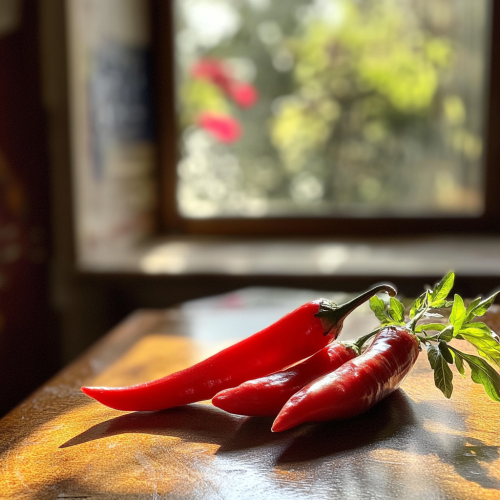 Kitchen Table with Olio Peperoncino