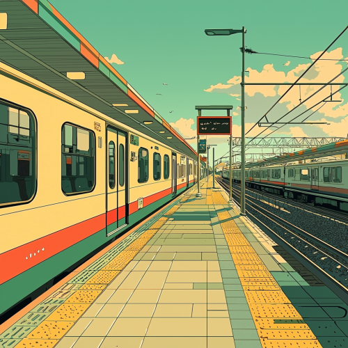 Pakistan Railways Train Platform View