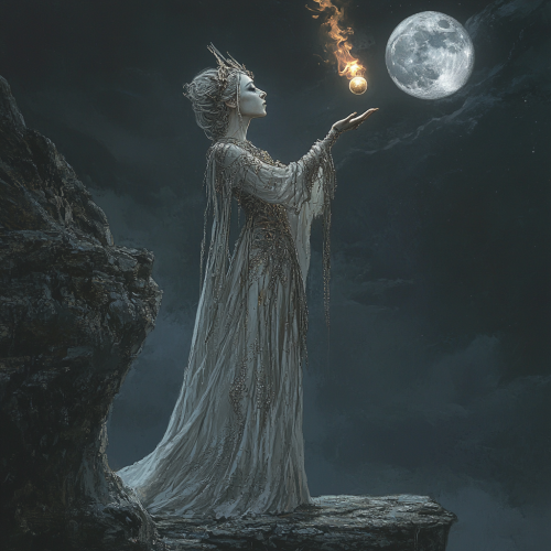 pale grey woman with candle wax skin and lit flame pale grey woman with candle wax skin and lit flame