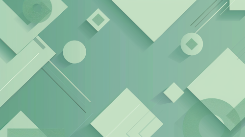Abstract pastel aqua green geometric pattern