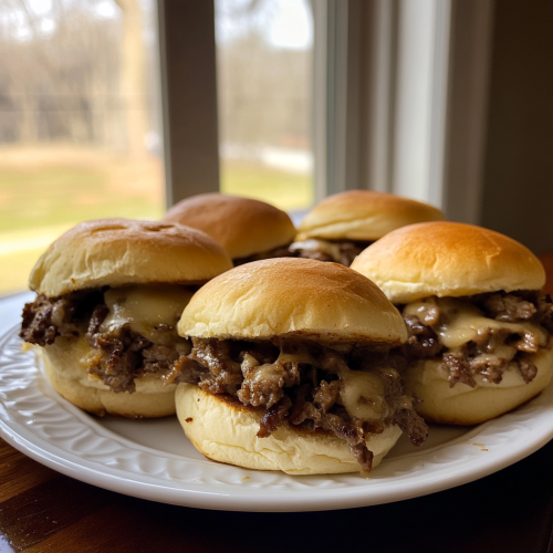 Philly Cheesesteak Sliders Kitchen Window