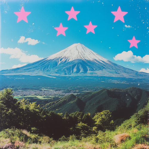 Pink star logo festival outdoors