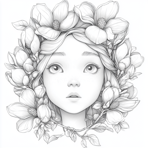 Pixar Goddess Magnolia Coloring Page