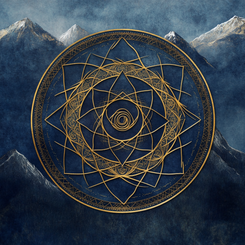 Sacred Mountain Rituals Mandala Logo