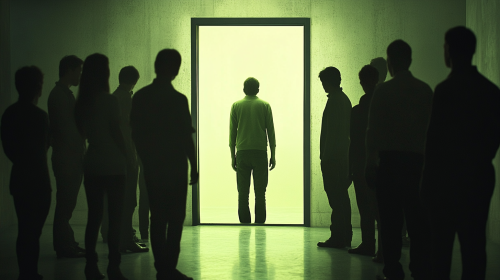 Secret Admiration Scene People Room