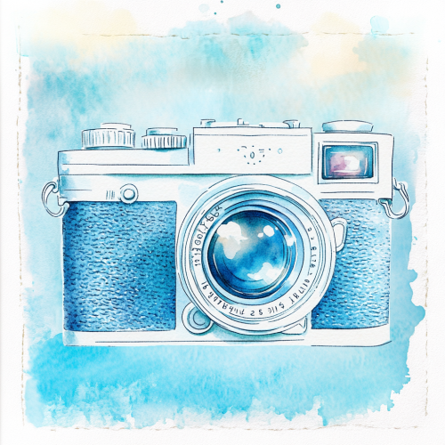 Stamp graphic design with watercolor background