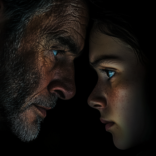 Two people receiving mentorship support