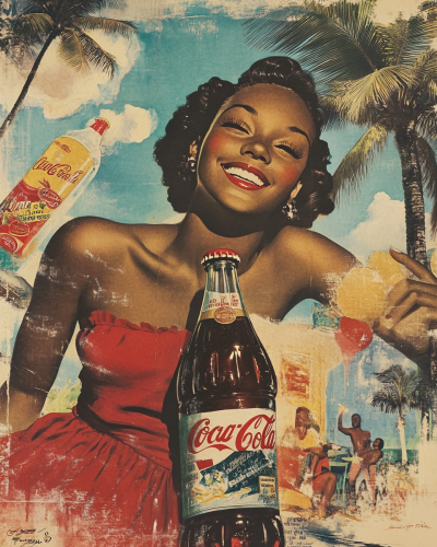 Vintage Caribbean Soda Poster Blend