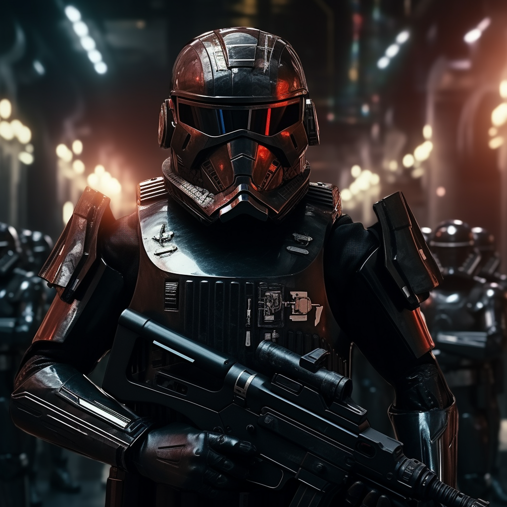 4. Ultrarealistic armored sci fi Star Wars soldier image