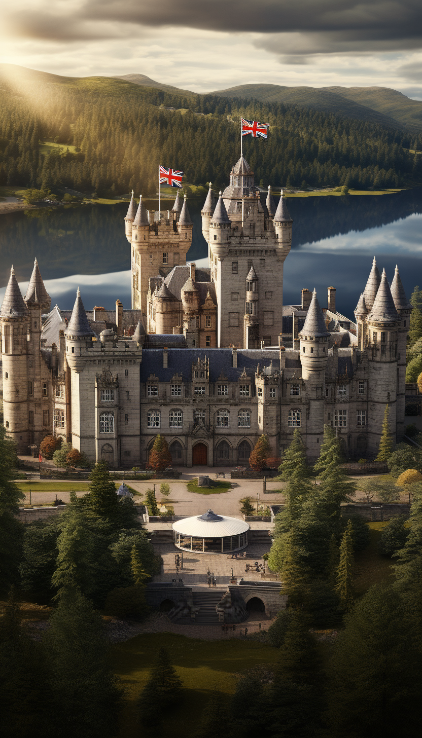 4. Stunning image of Balmoral Castle in Scottish Highlands