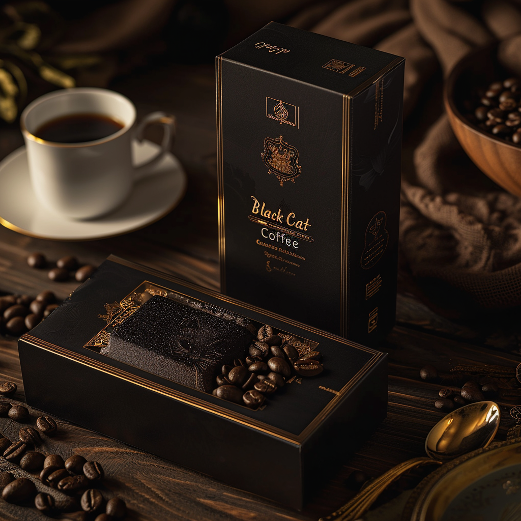 4. Artistic packaging of Black Cat Coffee