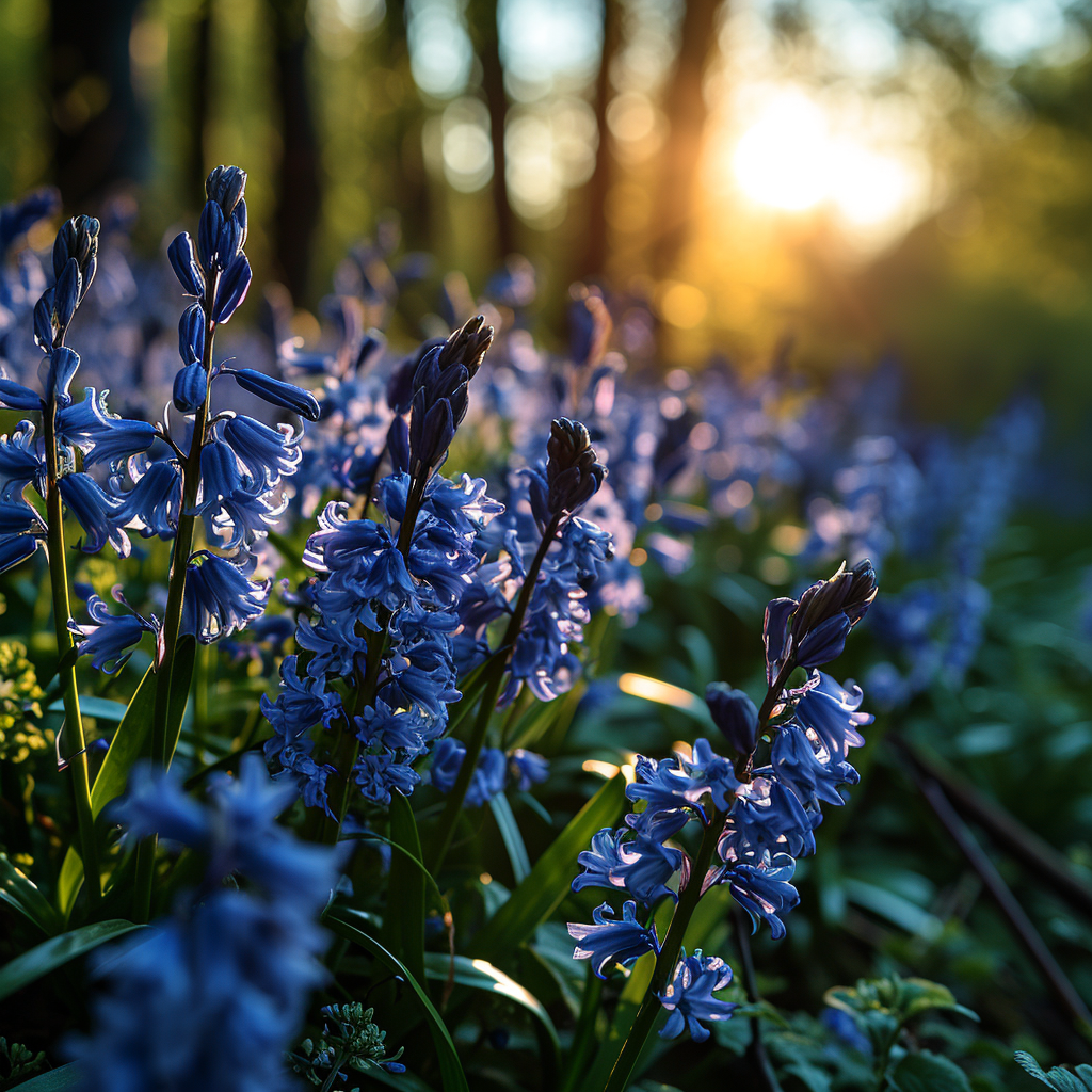 4. Beautiful bluebell morning in high detail