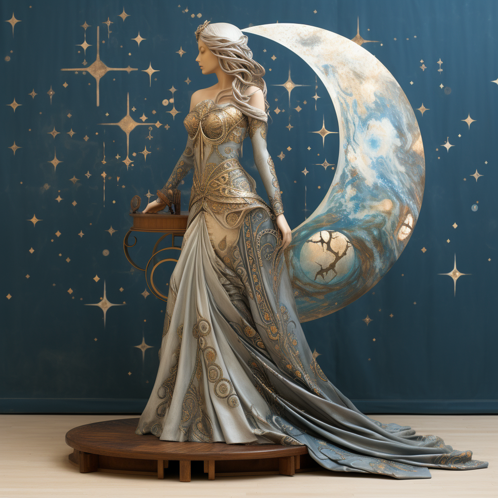 4. Stunning German Beauty in a Celestial Goddess Mother Space