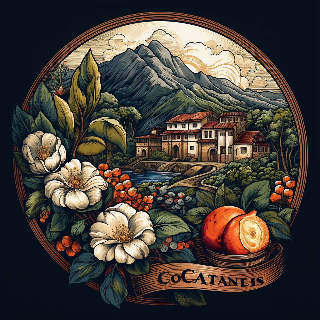 4. Delicious Costa Rican coffee logo