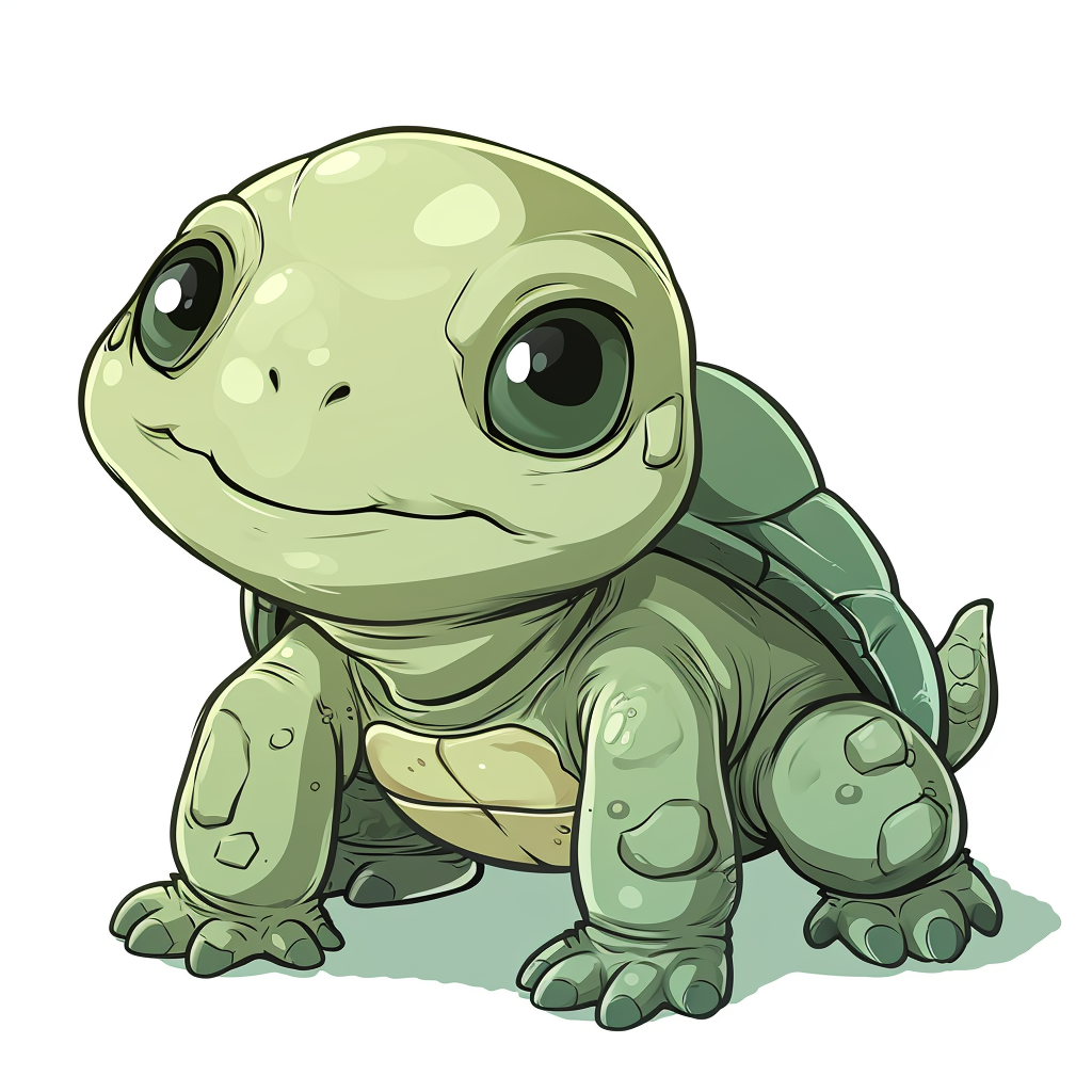 4. Cute turtle yokai creature in Studio Ghibli style