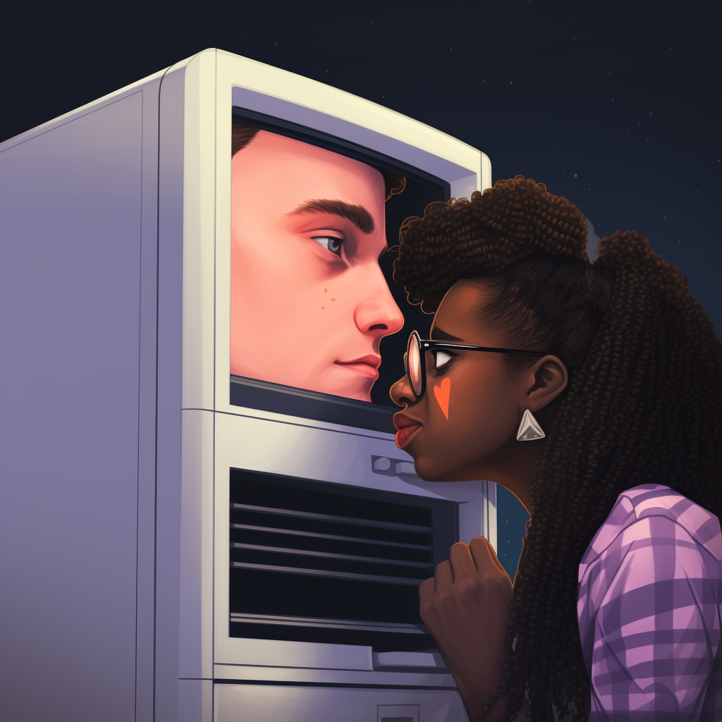 Nerdy white boy crushing on black girl