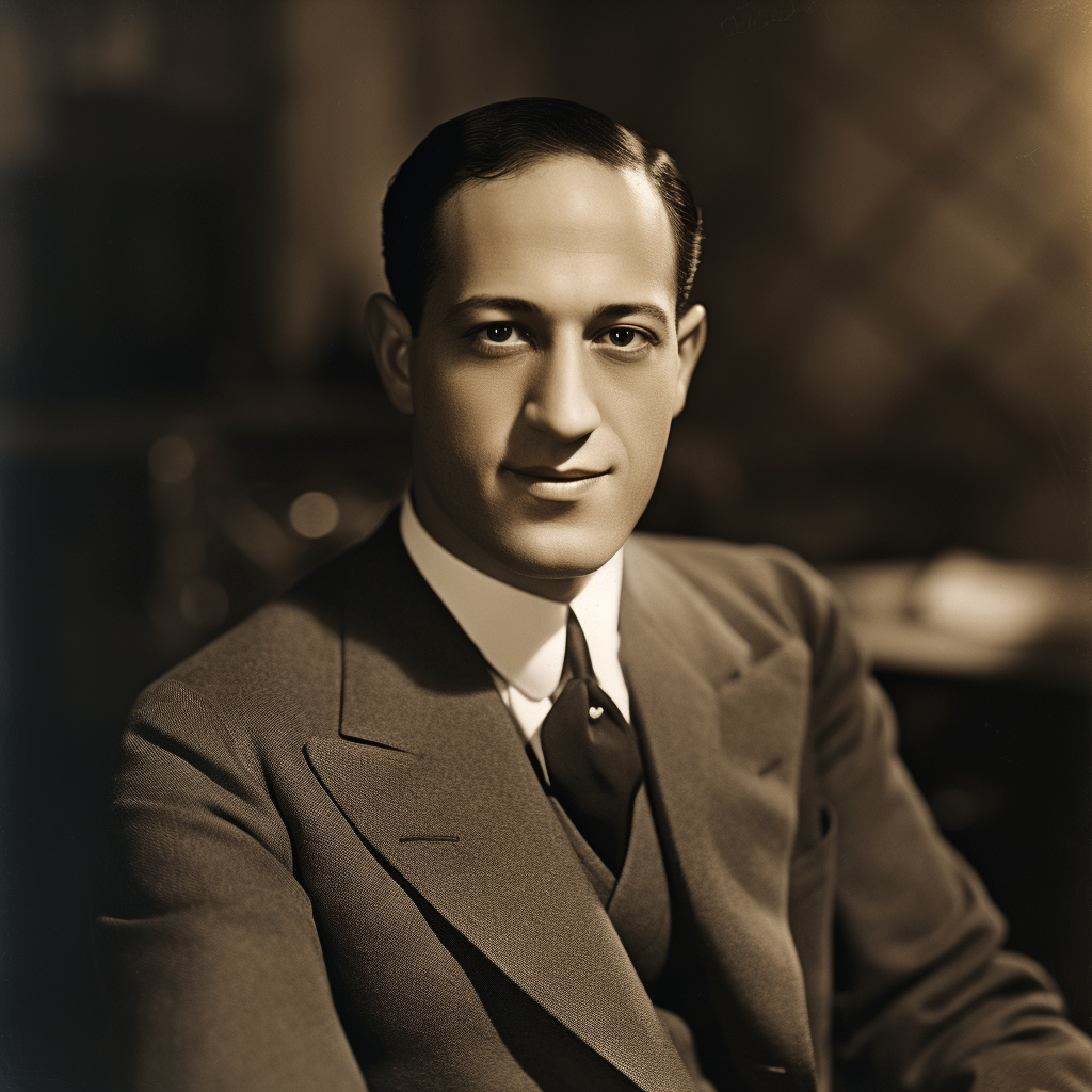 4. Close up of George Gershwin