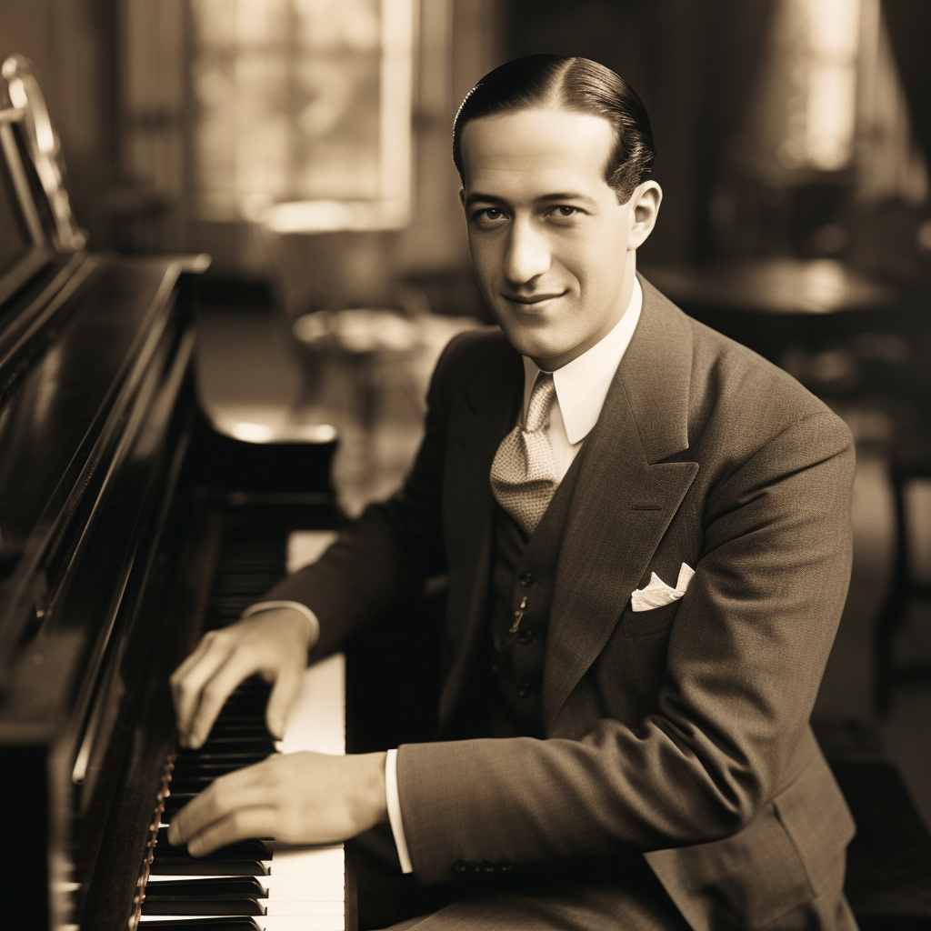 4. Portrait of George Gershwin in 30s