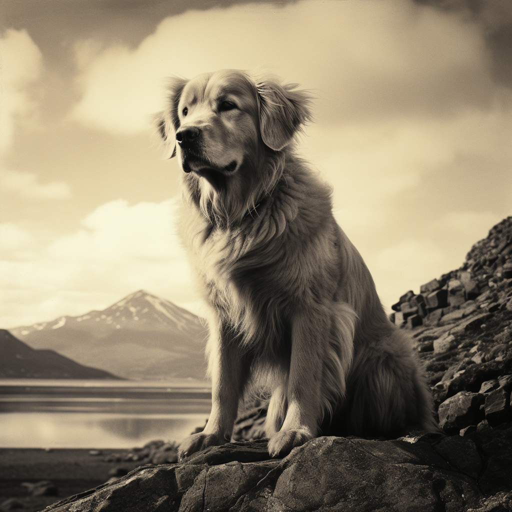 4. Historical images of Golden Retrievers in Scotland