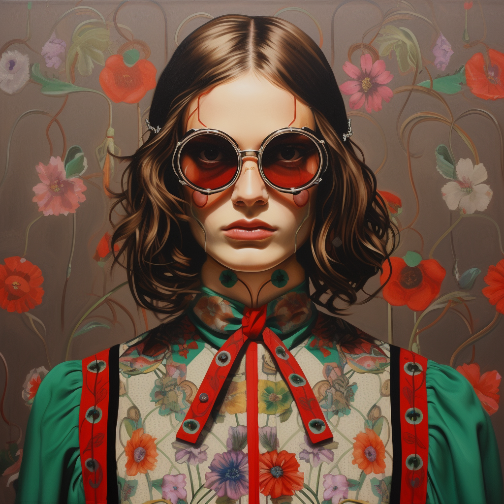 4. Fashionable Gucci Art Piece