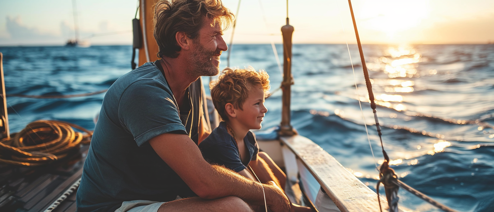 4. Father and Son on Luxury Cruise