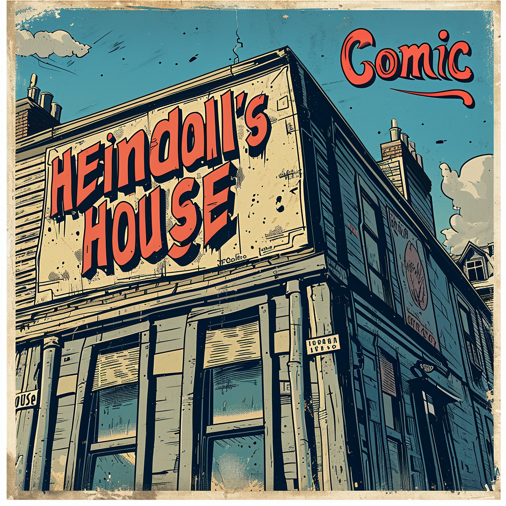 4. Cartoon image of  Heimdall's Comic House  poster